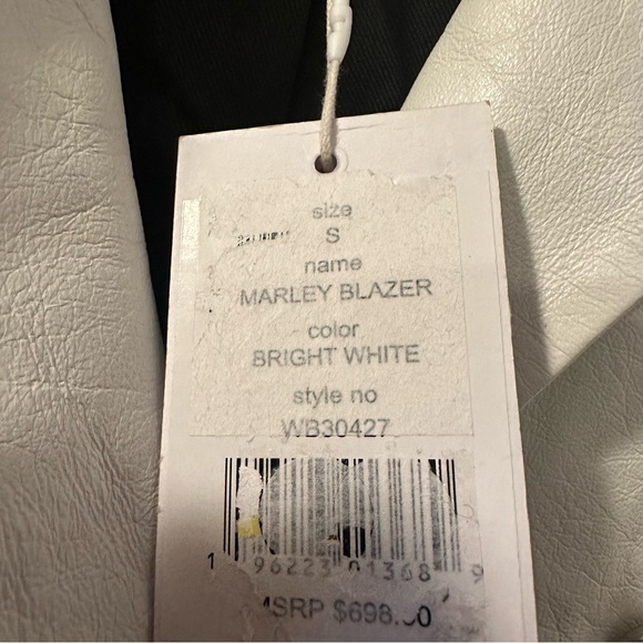 NWT Walter Baker Womens  Marley Leather Blazer reg $698 size small - Picture 11 of 14